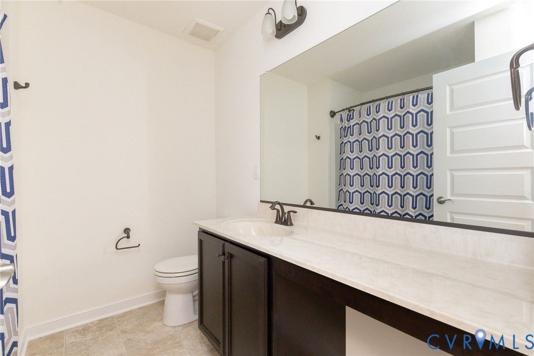 3625 Rainy Day Drive, Midlothian, Midlothian, VA 23112 Full bath with single sink, huge vanity area and tub/shower combination