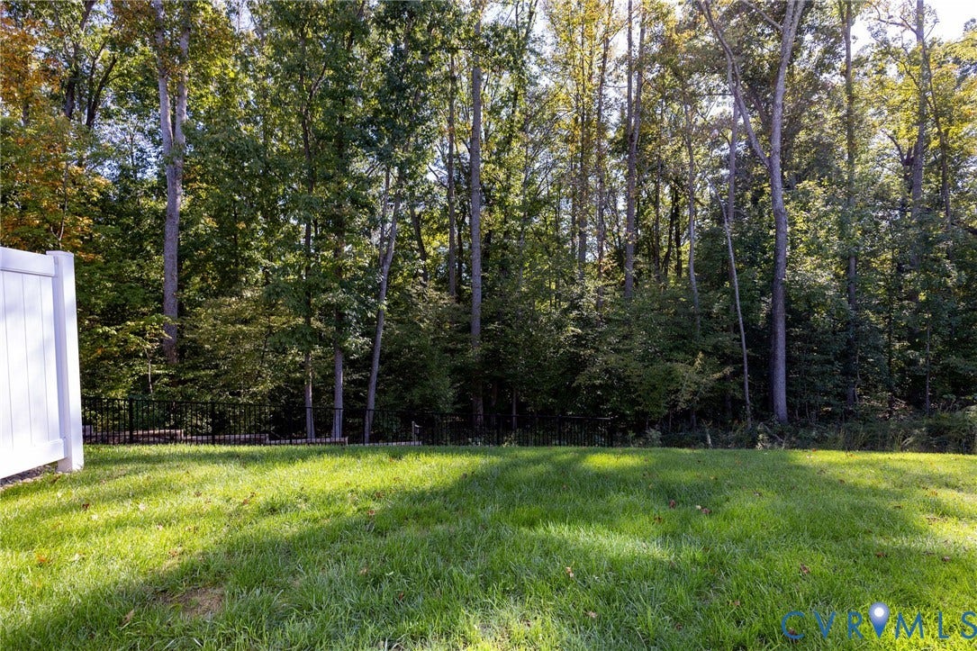 3625 Rainy Day Drive, Midlothian, Midlothian, VA 23112 Backyard and great view of wooded, nature area