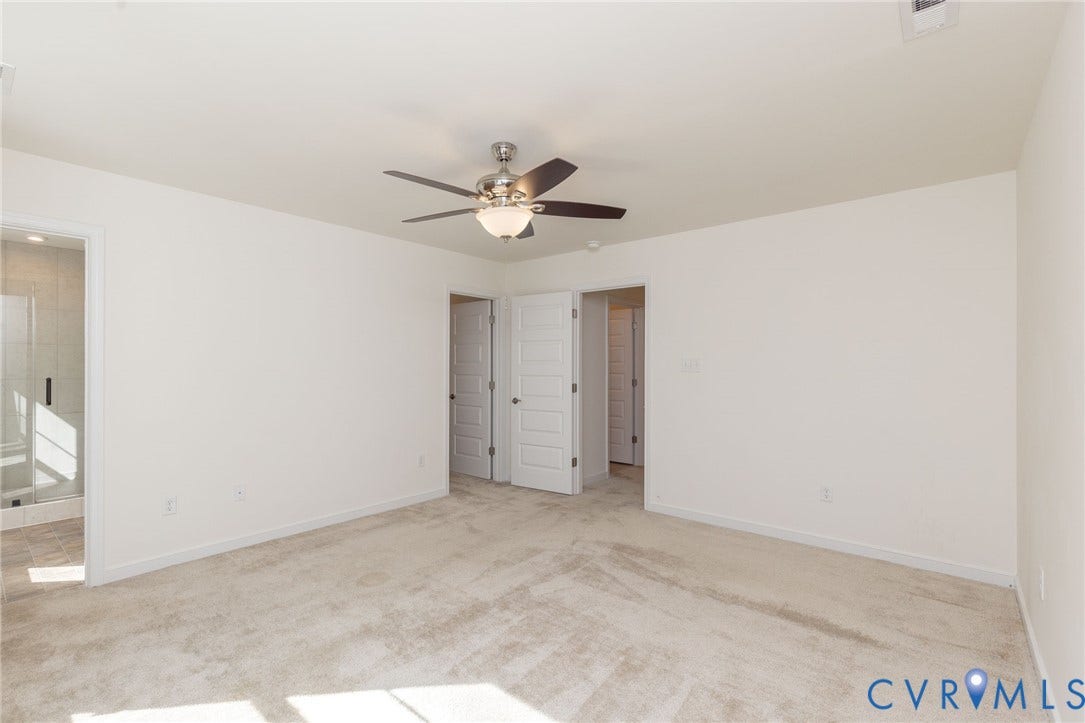 3625 Rainy Day Drive, Midlothian, Midlothian, VA 23112 Primary bedroom with walk in closet and primary bathroom