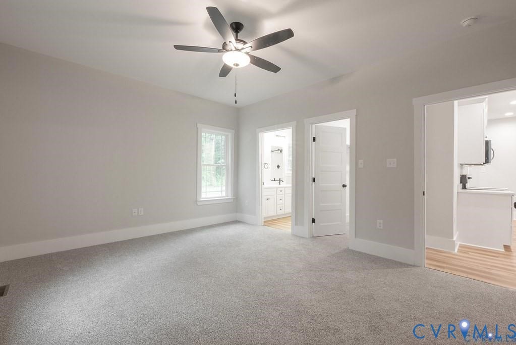5301 Chimney Springs Drive, Goochland, VA 23063 Plush gray carpeting with light gray wall paint