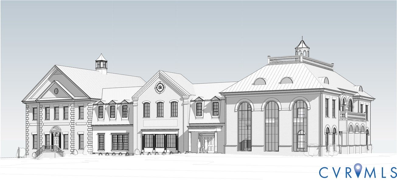 2412 Dovercourt - Unit 4 Drive, Richmond, VA 23113 Architectural Rendering. An exterior elevation of the property, illustrating its design and structural elements