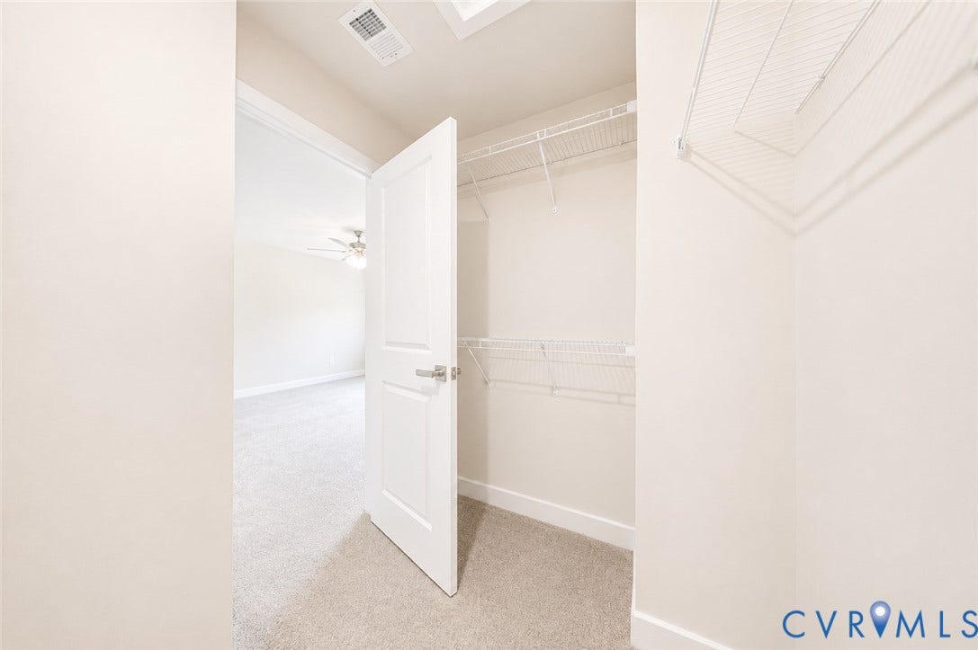 10607 Pink Lilly Lane, Chester, VA 23831 Walk-in closet with wire shelving