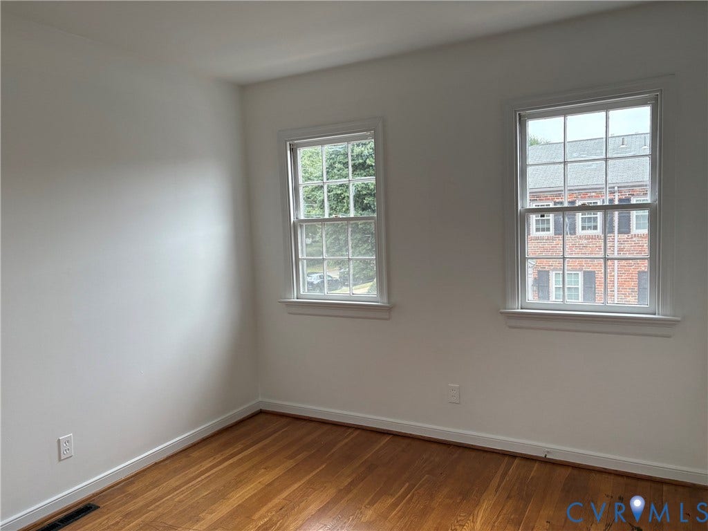 305 N Hamilton Street, #C, Richmond, VA 23221 Hardwood flooring complemented by crisp white walls and white trim