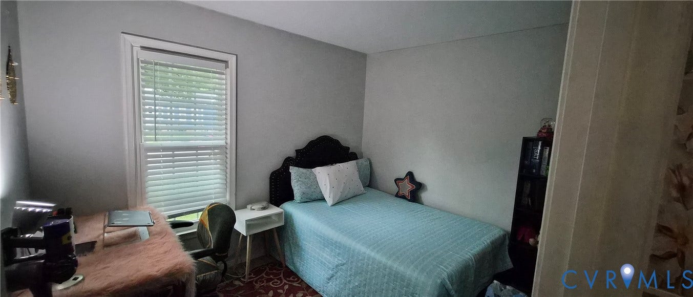 Window with horizontal blinds