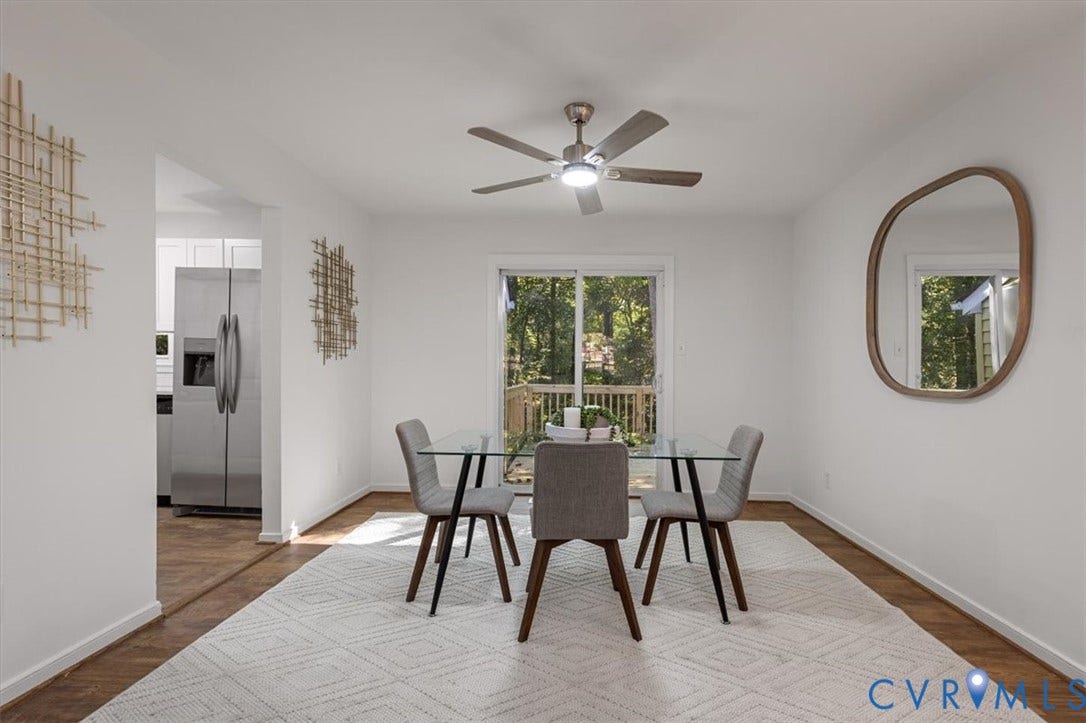 3031 Speeks Drive, Midlothian, VA 23112 Wood-finish flooring with white walls