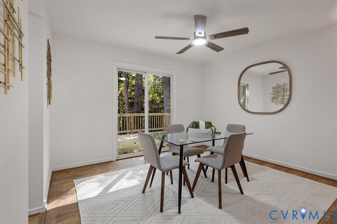 3031 Speeks Drive, Midlothian, VA 23112 Wood-finish flooring with white baseboards