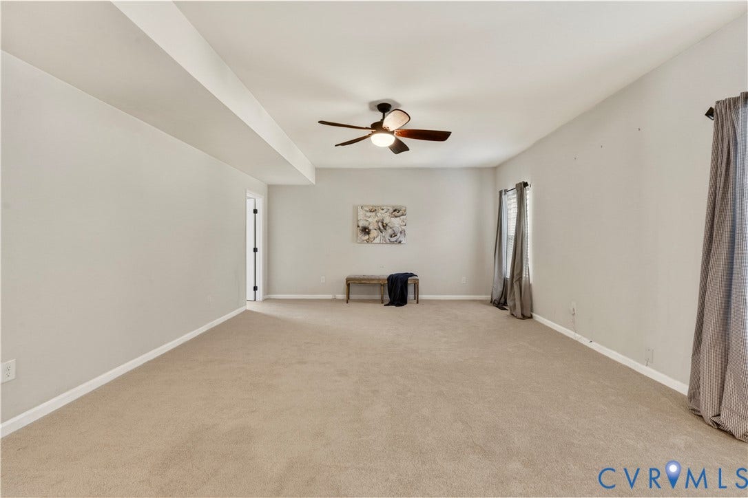 10041 POLLEN Drive, Hanover, Mechanicsville, VA 23116 New Carpet and Neutral Spaces are a Perfect Palate to ADD your Personal Touch & Style! ---> Sneak Peek at the Office Doorway on the Left