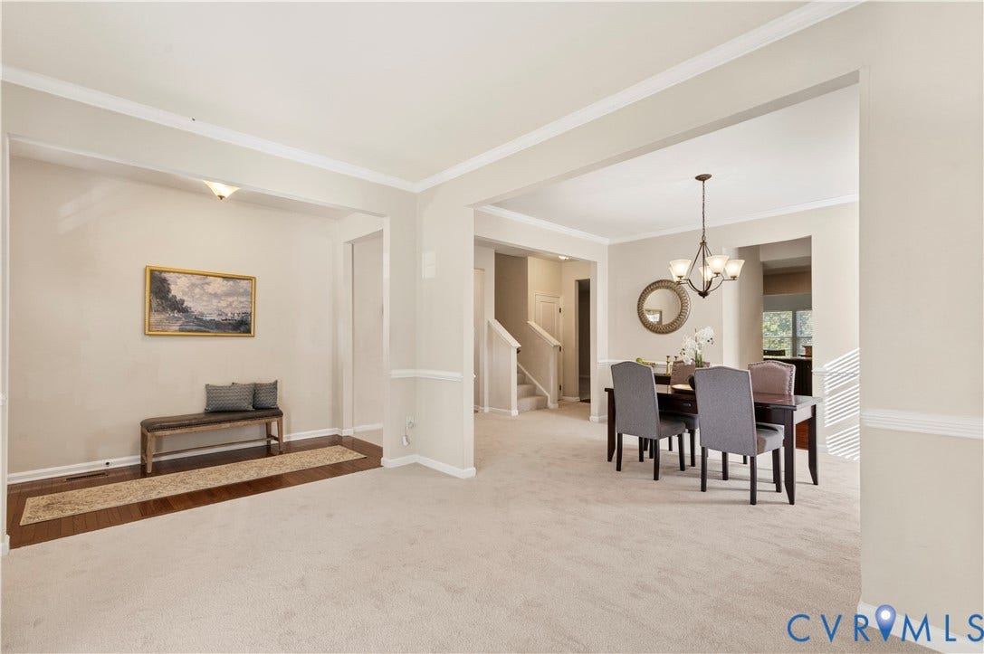 10041 POLLEN Drive, Hanover, Mechanicsville, VA 23116 Crown Moulding and Chair-Rail details Pop!