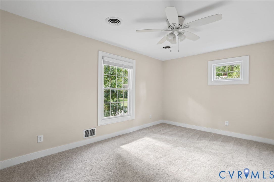 One of two very spacious bedrooms featuring new carpeting and paint!