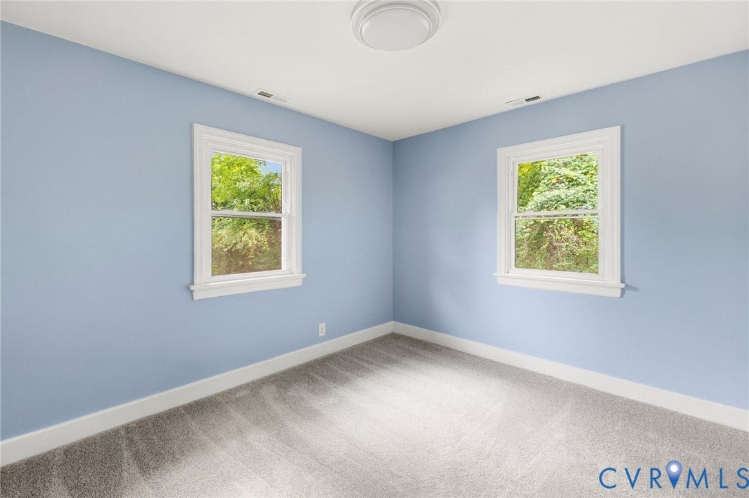 5901 Bonneau Road, Richmond, VA 23227 Plush gray carpeting with white trim