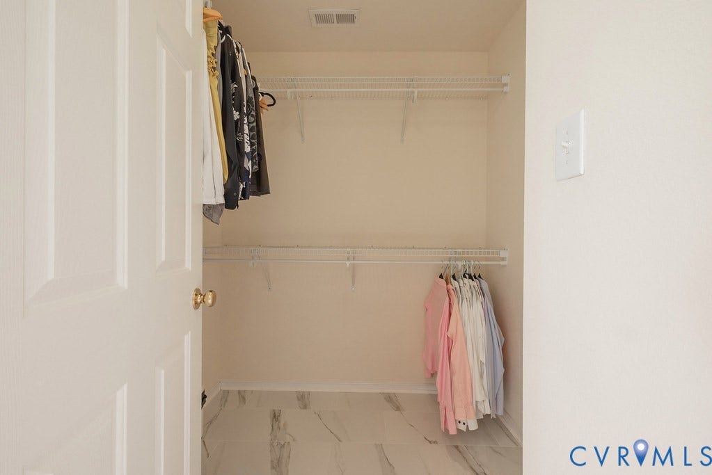 Second Primary Closet located in the bathroom