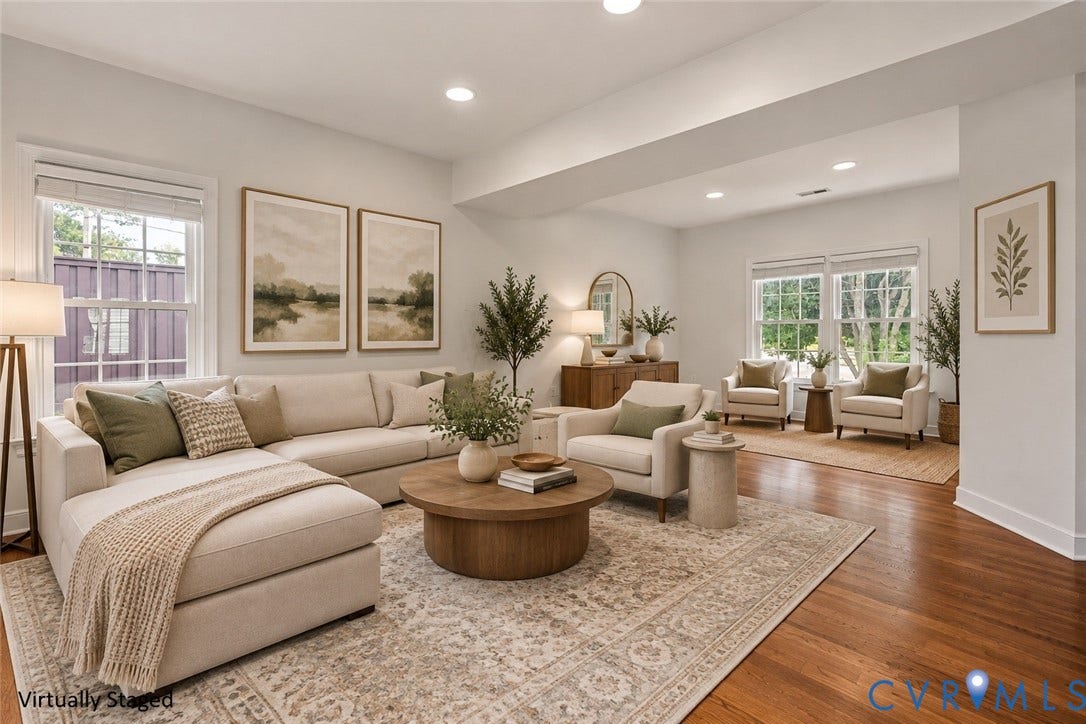 11100 Glen Hollow Court, Henrico, VA 23233 Hardwood flooring, recessed lighting, large windows, and an open layout