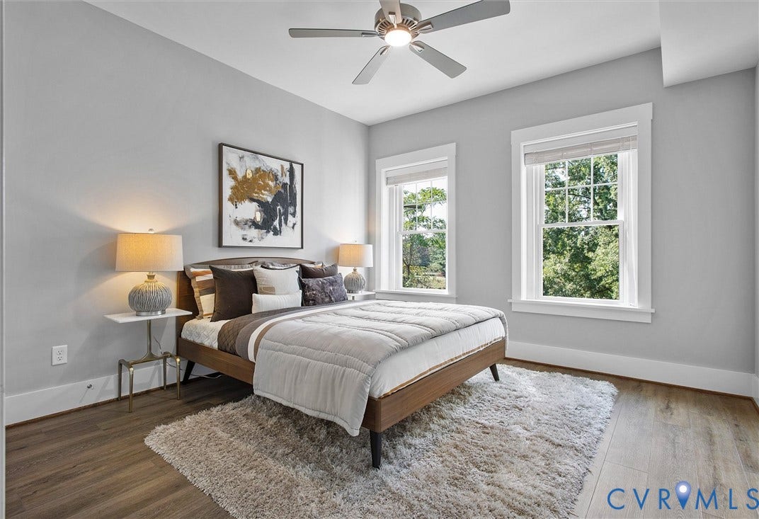 2902 Idlewood, #5, Richmond, VA 23221 Light-toned walls, wood-finish flooring, and recessed lighting