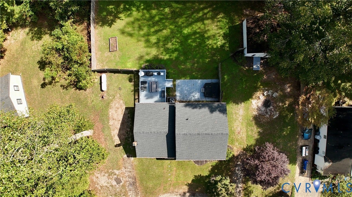6723 Cherry Road, Woodhaven Shores, Quinton, VA 23141 Drone - Top View