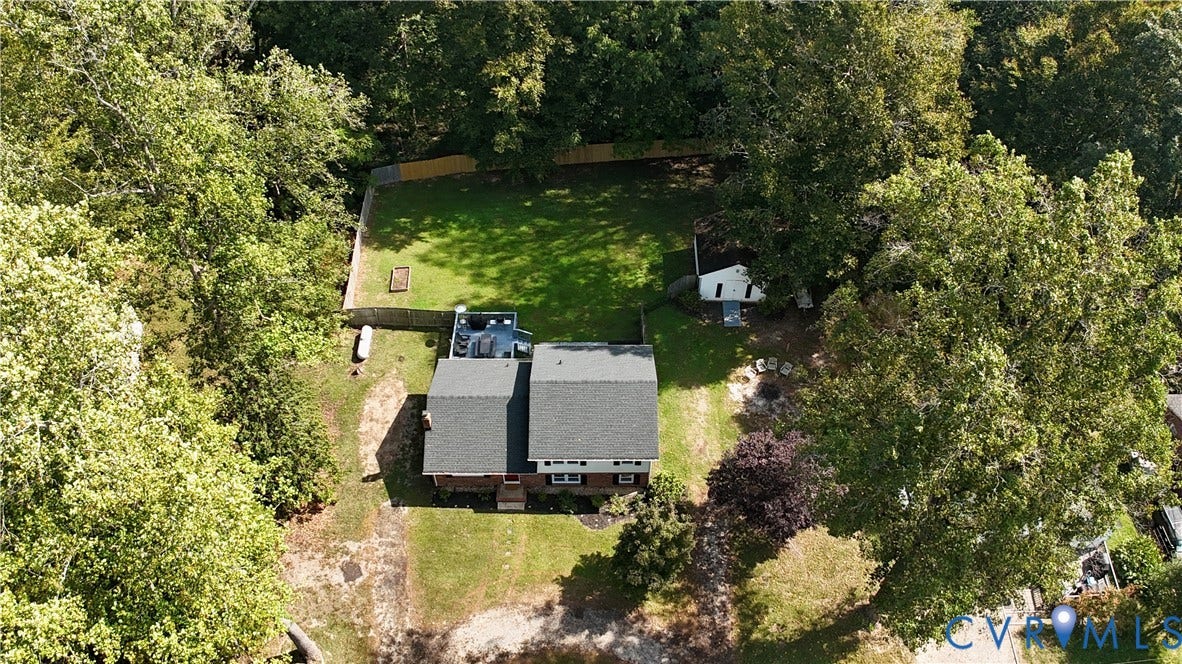 6723 Cherry Road, Woodhaven Shores, Quinton, VA 23141 Drone - Top View