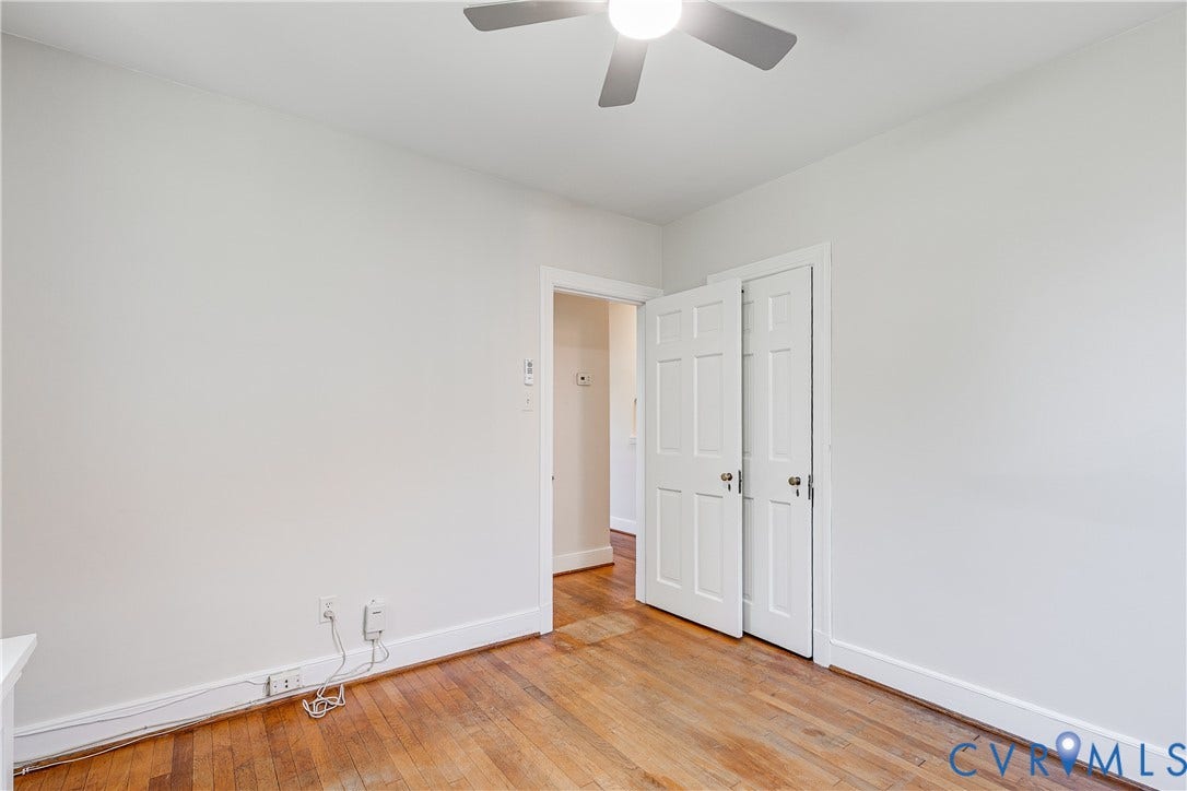 4010 Patterson Avenue, #2ndfl, Richmond, VA 23221 Wood-finish flooring with white baseboards