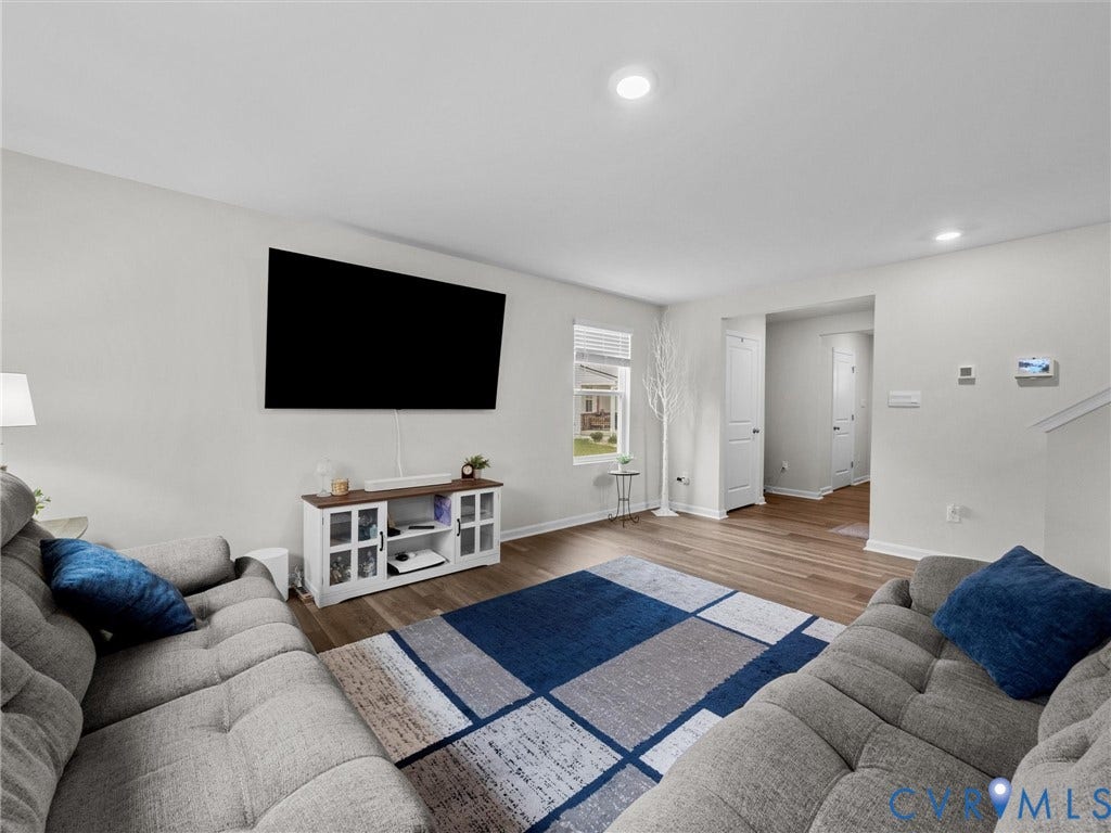 6901 Switch Cane Court, The Arbors, New Kent, VA 23141 Recessed lighting, wood-finish flooring, and white interior walls