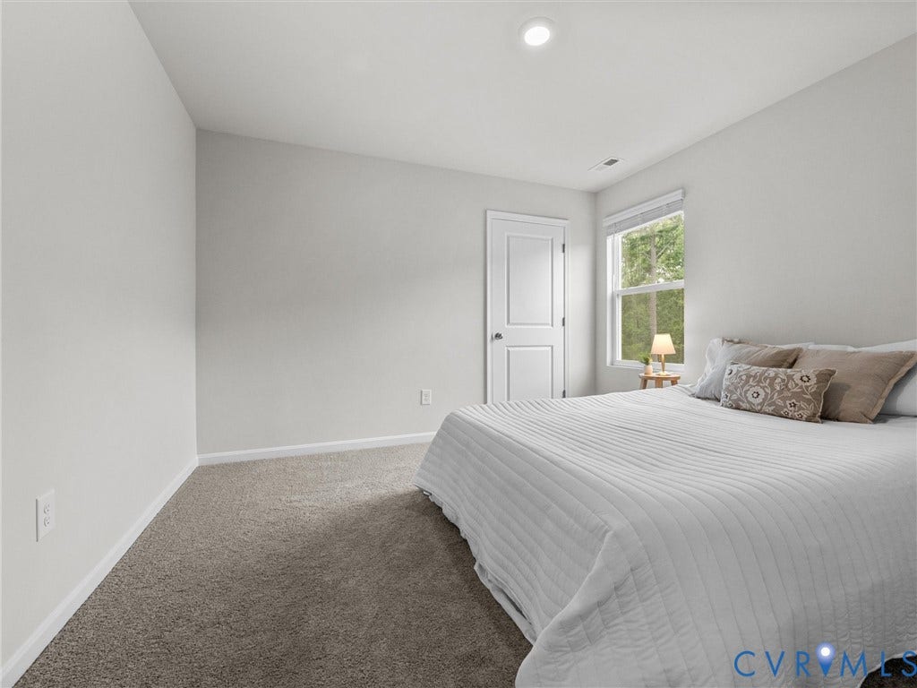 6901 Switch Cane Court, The Arbors, New Kent, VA 23141 Recessed lighting, light-colored walls, carpeted flooring, window with natural light, and a white paneled door