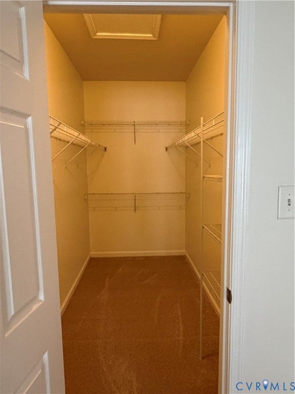 Primary walk in closet