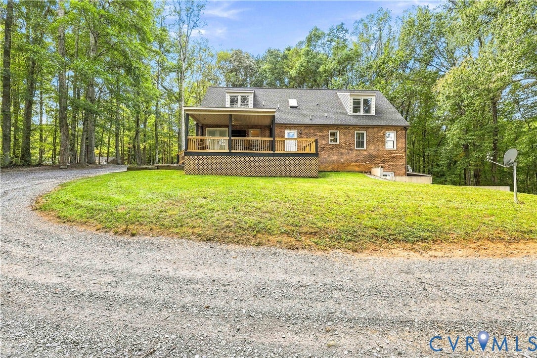 17 River Walk, Cumberland, VA 23027 Brick exterior with dormer windows and a covered deck