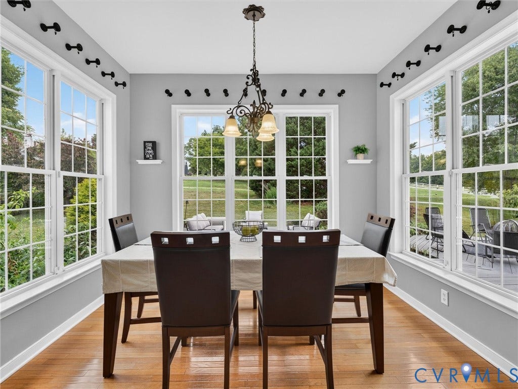 7478 Troub Lane, Elwin Place, Mechanicsville, VA 23111 Hardwood flooring and multiple large grid-pattern windows