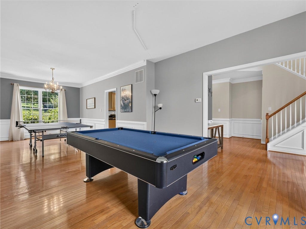 7478 Troub Lane, Elwin Place, Mechanicsville, VA 23111 Hardwood flooring throughout, with crown molding and wainscoting detailing