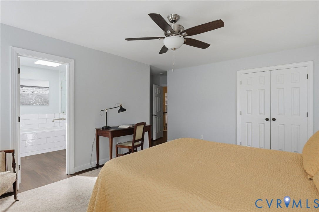 12718 Lakestone Drive, The Pointe, Midlothian, VA 23114 Woodgrain LVP , ensuite bathroom beyond