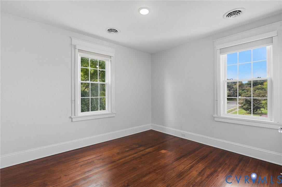 2900 Seminary Avenue, Northside, Richmond, VA 23220 Hardwood floor, replacement windows and custom roller shades.