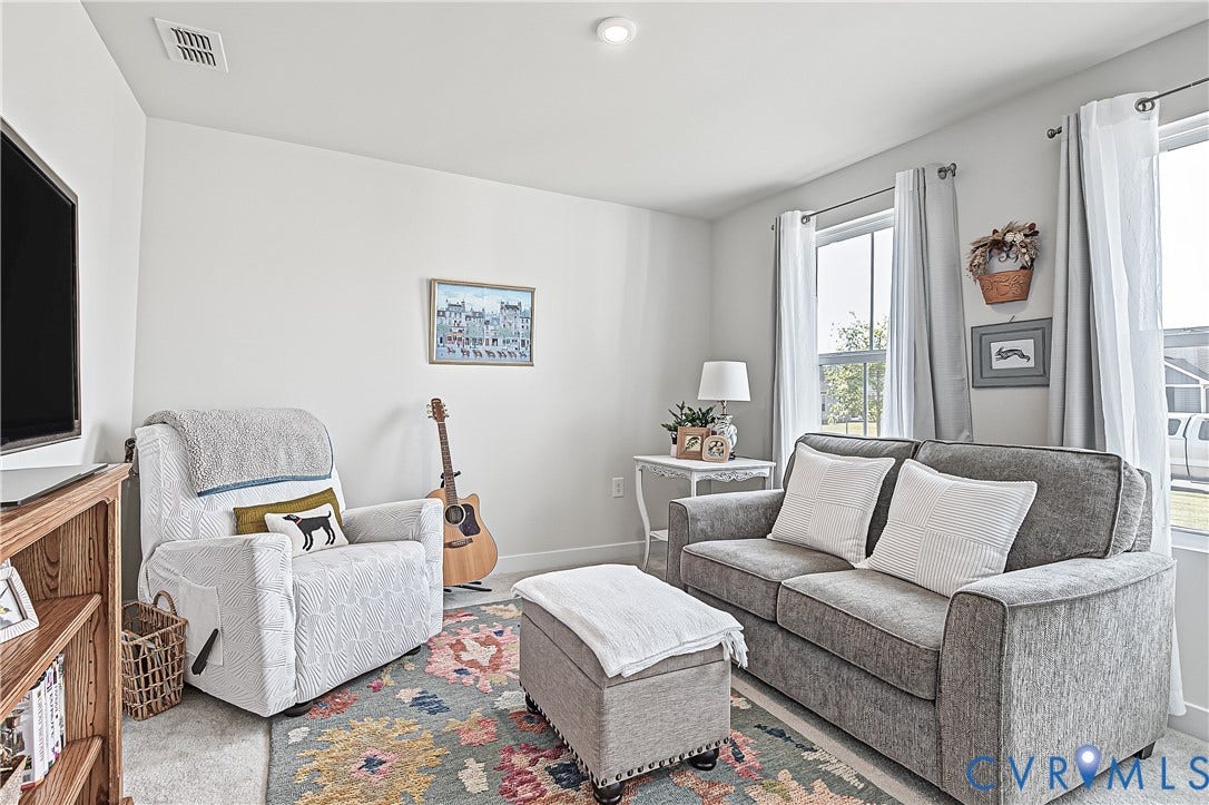 7490 E Danube Loop, The Groves, New Kent, VA 23124 Versatile bedroom offering room for a home office, sitting room, or craft studio