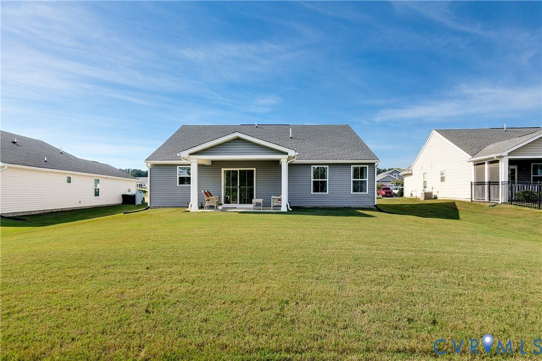 7490 E Danube Loop, The Groves, New Kent, VA 23124 Open rear yard surrounded by peaceful community views