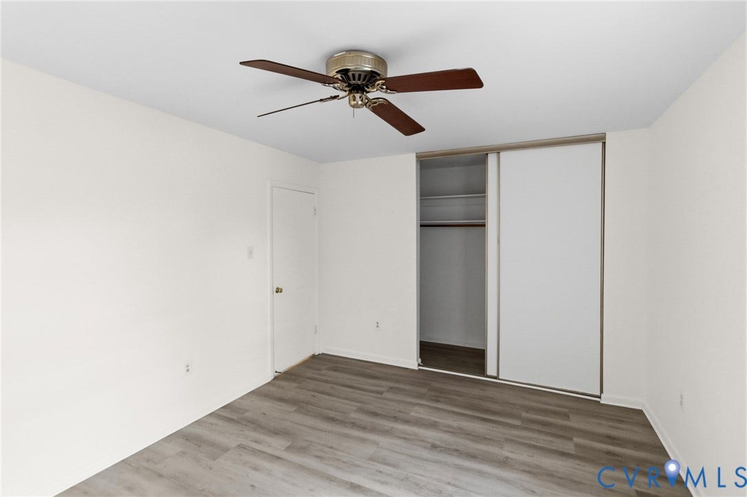Wood-finish flooring with a neutral color palette
