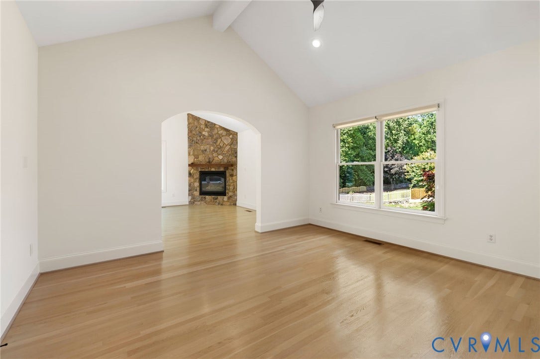 3808 Barrington Branch Court, Henrico, VA 23233 Vaulted ceilings and light wood-finish flooring