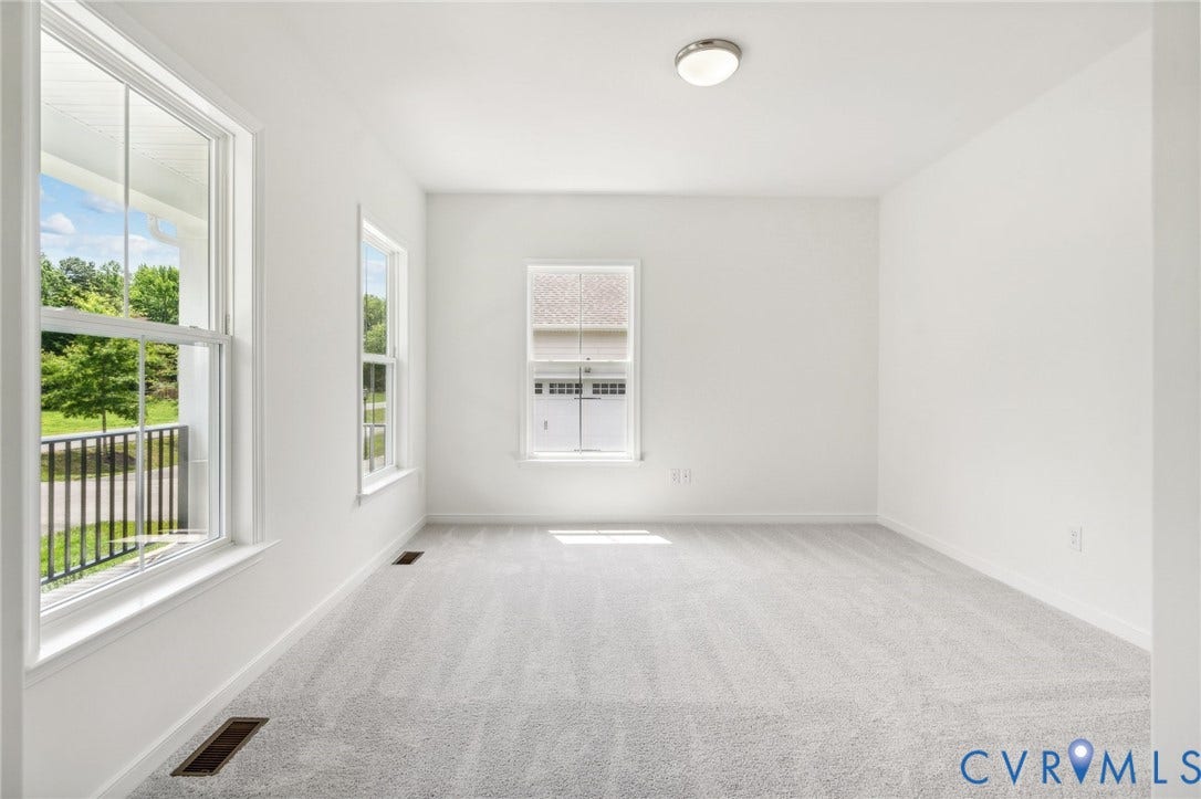 9116 TERROIR Lane, Viniterra Villas, New Kent, VA 23124 Neutral gray carpeted flooring