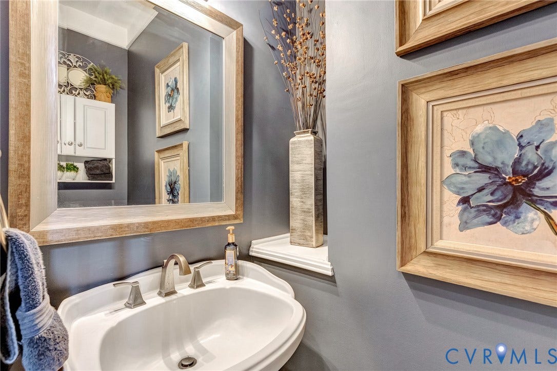 First floor half bathroom