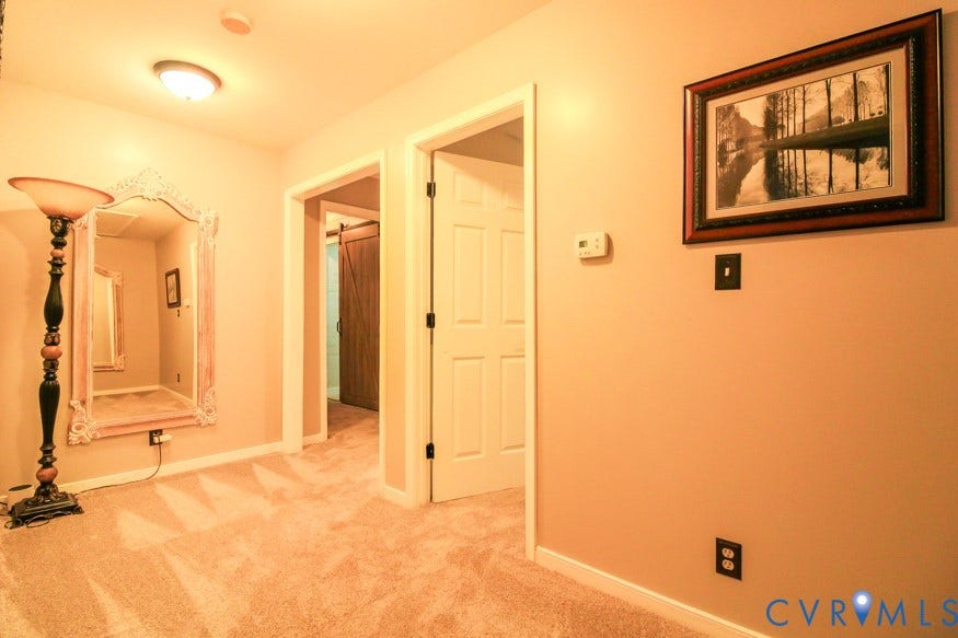 511 Riverview Court, Chester, VA 23836 Plush carpet flooring, recessed ceiling light fixture, and white trim