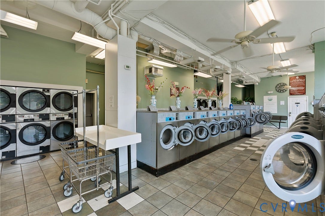 2021 North Avenue, Richmond, VA 23222 Facility featuring multiple front-loading washers and dryers