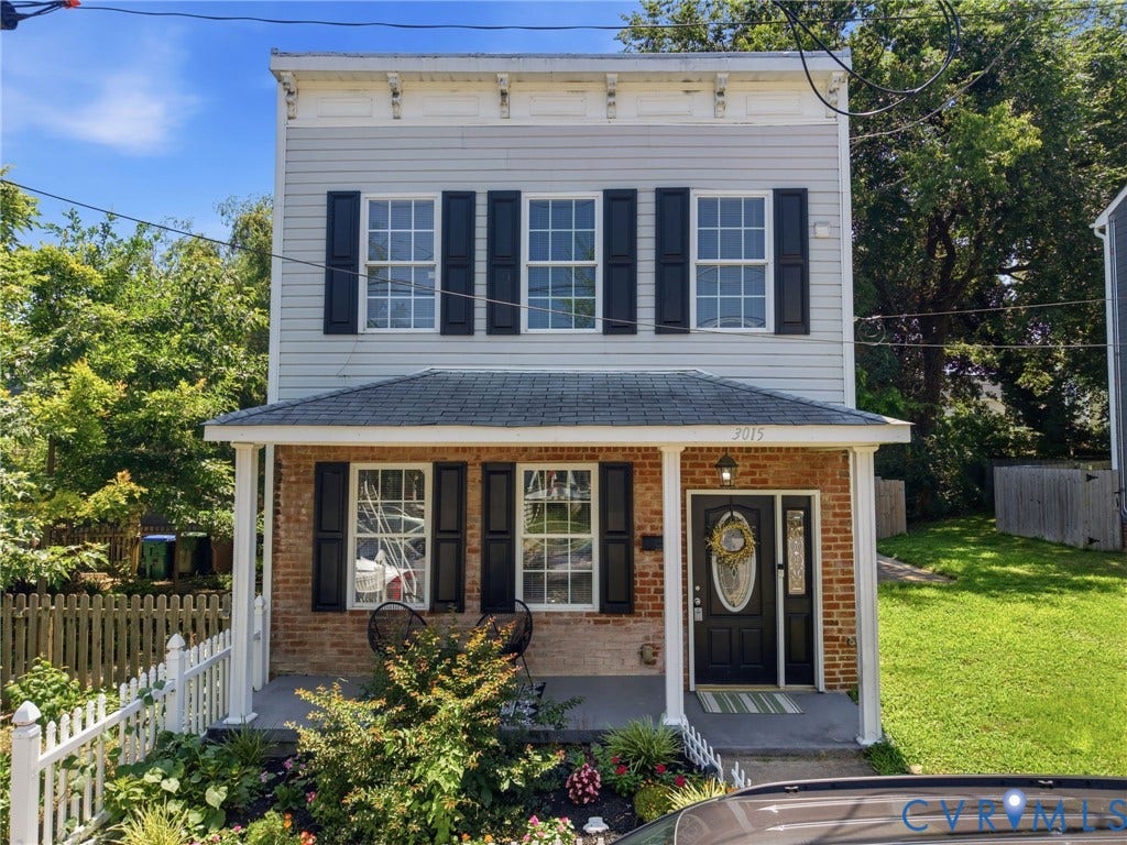 3015 M Street, Church Hill, Richmond, VA 23223 Two-story exterior with horizontal siding and brick accents