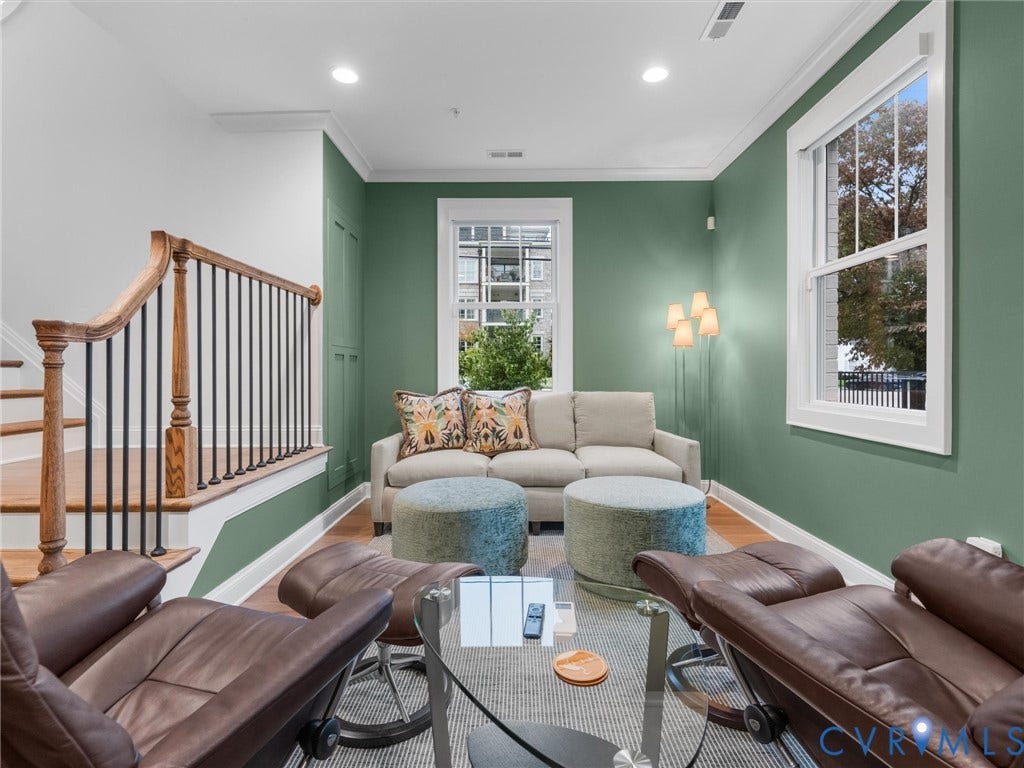 511 Libbie Avenue, #A, The Row At Westhampton, Richmond, VA 23226 Wood-finish flooring, recessed lighting, and crown molding