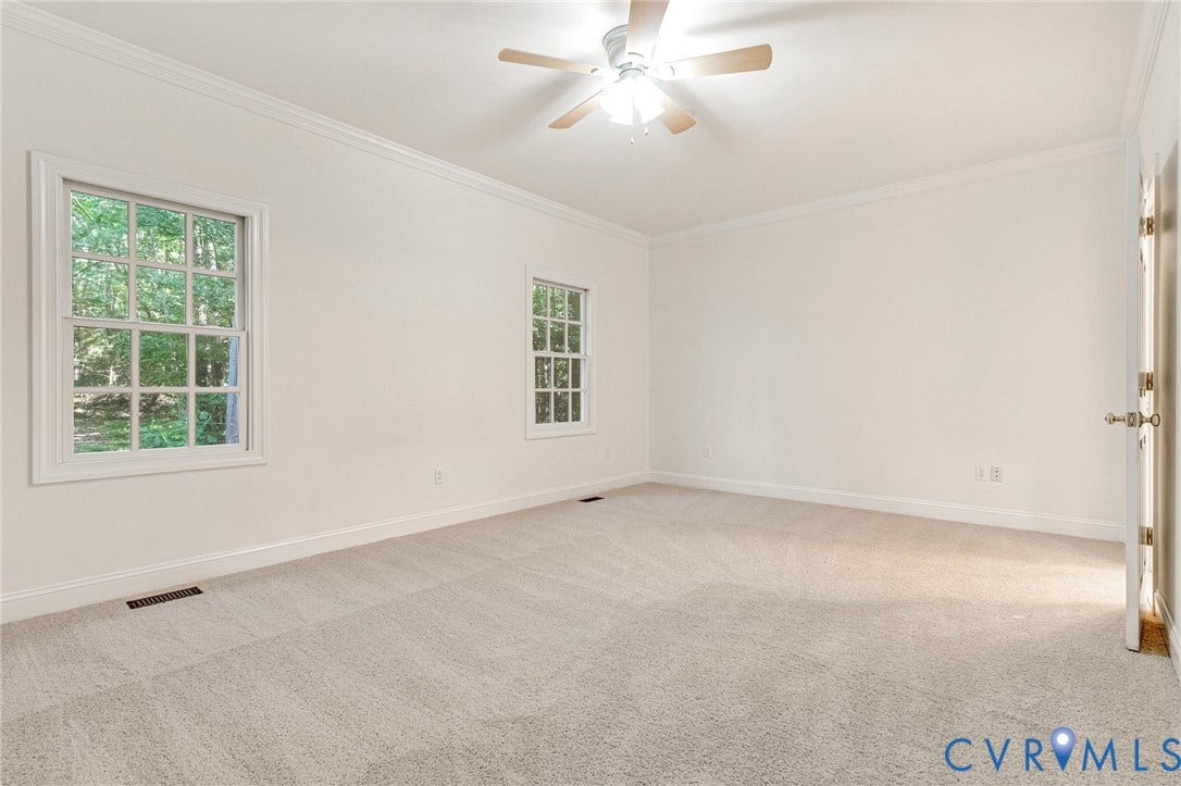 13086 Scotchtown Road, Scotchtown Area, Beaverdam, VA 23015 Primary Bedroom with New Carpet