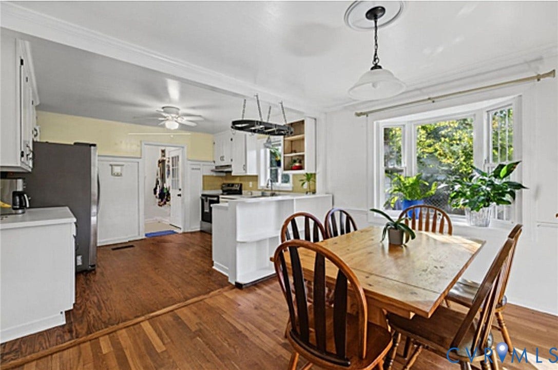10301 Seacliff Lane, North Chesterfield, VA 23236 Bay Window and White kitchen