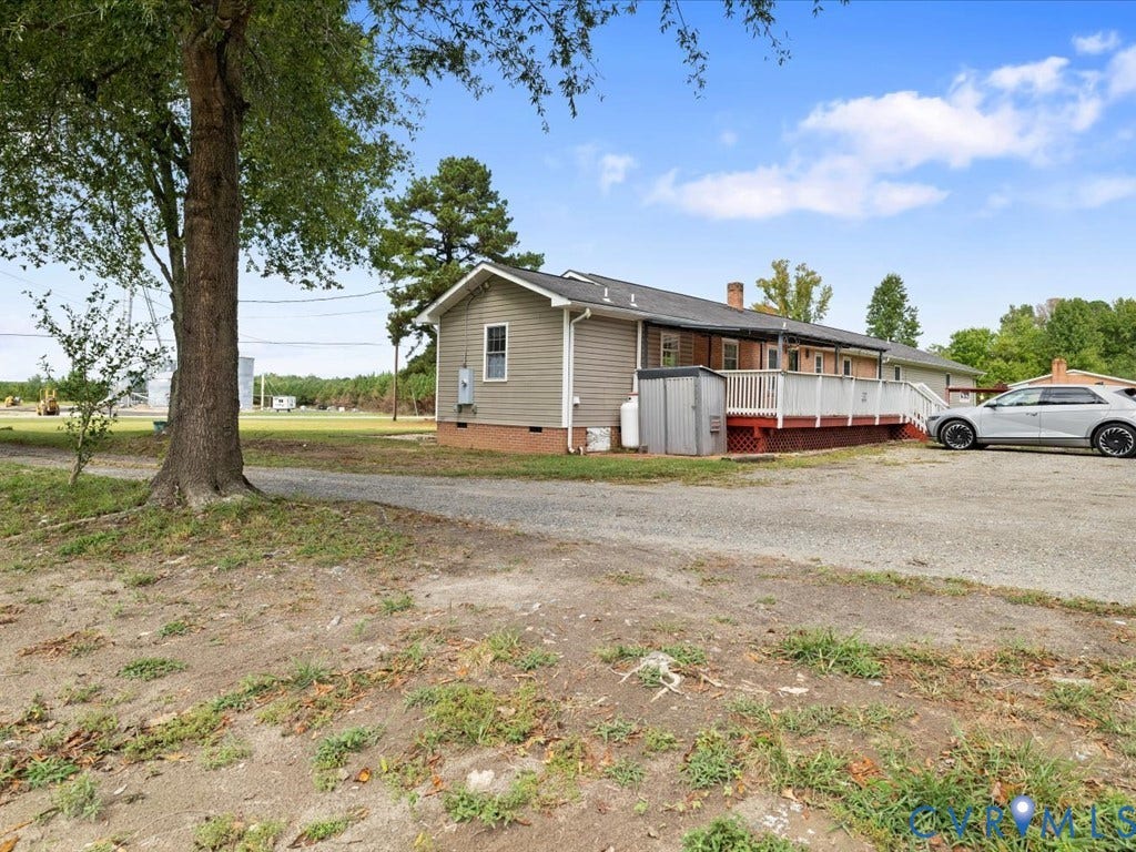 Back Deck and parking area