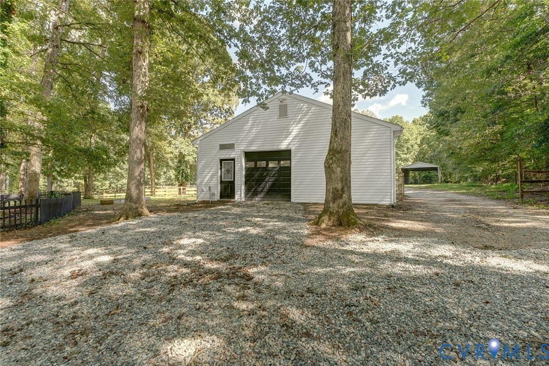3120 McQuinn Road, Powhatan, VA 23139 1200 SqFt garage with office area in the back. 10' ceilings