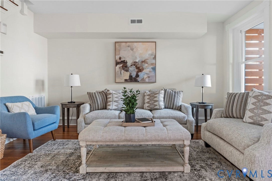 2931 W Leigh Street, Scotts Addition, Richmond, VA 23230 Hardwood flooring paired with light-toned walls