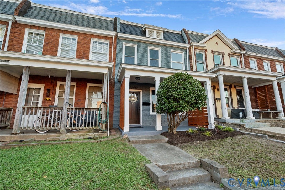 2931 W Leigh Street, Scotts Addition, Richmond, VA 23230 Brick and siding exterior with a mansard roof