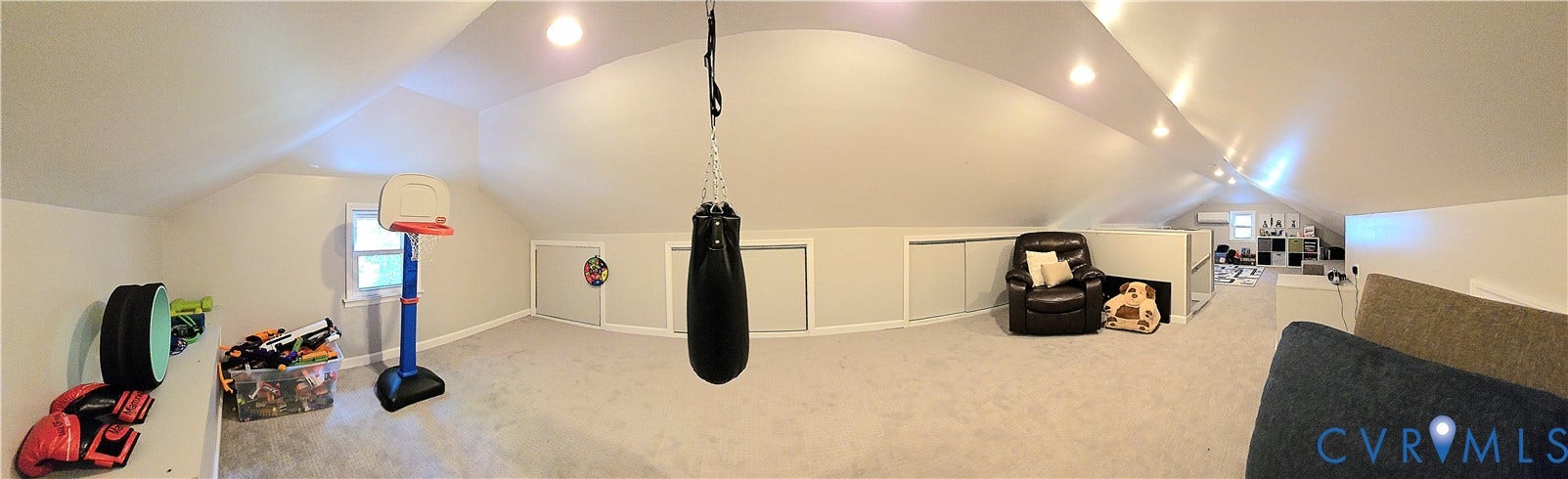 4207 Brixton Road, Creekwood, Chesterfield, VA 23832 Spacious finished attic featuring recessed lighting, and expansive carpeted flooring ideal for versatile use