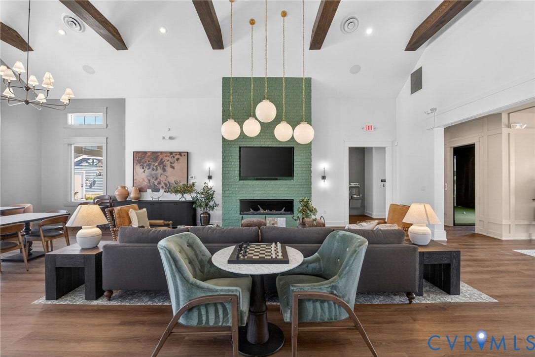 6726 Mayland Ridge Lane, The Villas At Swift Creek, Moseley, VA 23120 Amenity center gathering hall