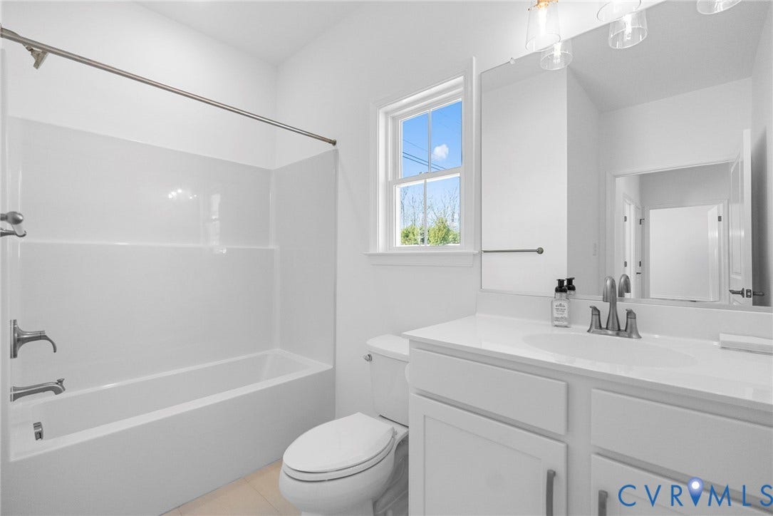 6726 Mayland Ridge Lane, The Villas At Swift Creek, Moseley, VA 23120 Bathroom for bedroom #2 + #3