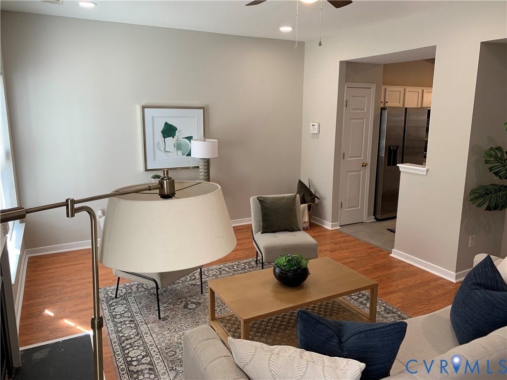 3814 Dominion Townes Circle, Henrico, VA 23223 Living Room - View #3