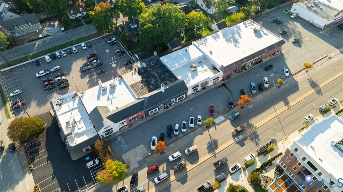 5312 Marian Street, Richmond, VA 23226 Retail and commercial properties featuring multiple buildings, surface parking, and street frontage