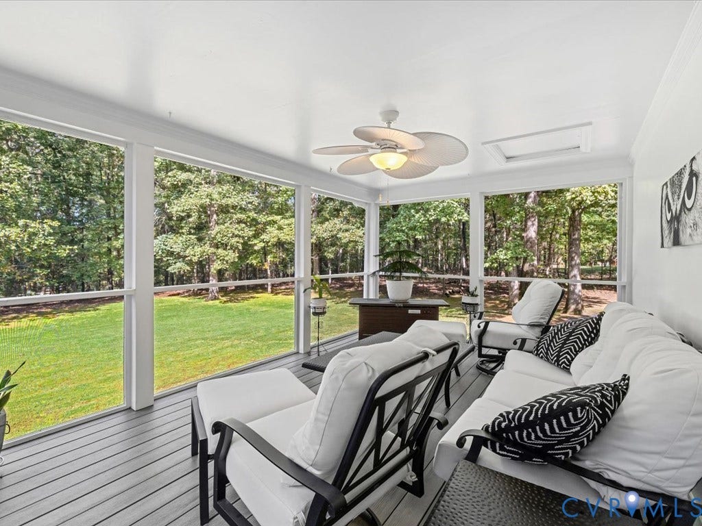 2993 Johnsonway Terrace, Powhatan, VA 23139 Screened-in porch renovated in 2019.